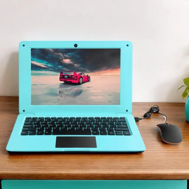 Alt view image 2 of 5 - Laptop Computer Mini 10 Inch Quad Core Powered by Android 12 Netbook 64GB Small Computer with WiFi Webcam Bluetooth,Charger Mouse Included,Suitable for Children and Students, 4 Color Options (Blue)
