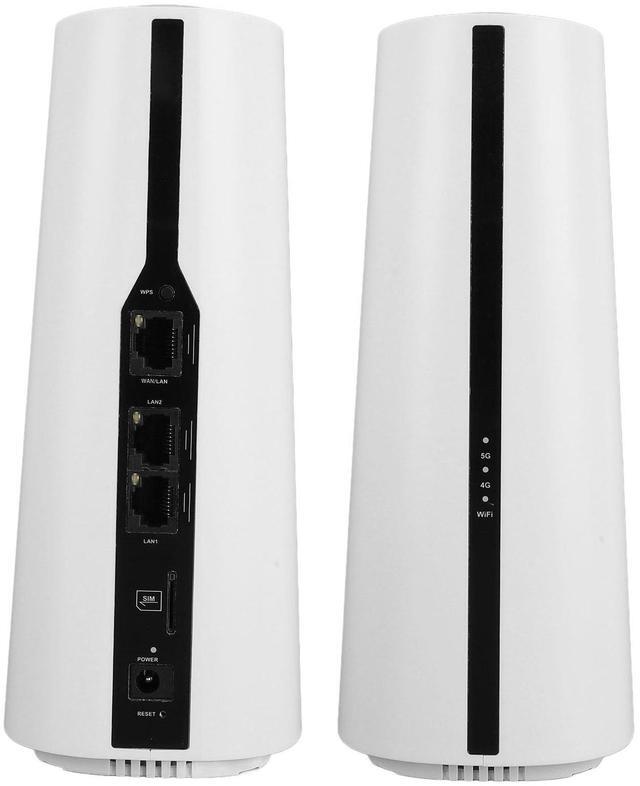 Main image of 5G CPE Router, 2.4G 5.8G Dual Band Cordless 5G Router with SIM Card Slot, Support 64 Users, Portable 5G NR NSA SA Cordless Internet Router for Home Office (US Plug)