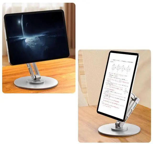 Alt view image 4 of 5 - OUDFJASPQ Magnetic Stand Only for iPad Pro 13 inch M4(2024),360degAdjustable Foldable Desk Stand for iPad,Holder Desktop Stand Tablet Mount for iPad Pro 13" M4(2024)