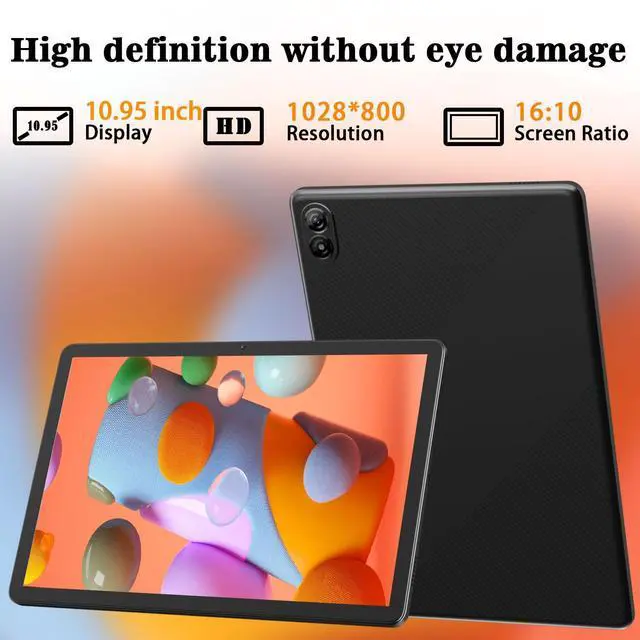 Alt view image 5 of 5 - PEICHENG Tablet, 11" Android 14 Tablet with Grey Case, RAM 16GB (4GB+12GB Expansion)+128GB ROM, 5G Wi-Fi, 8000 mAh, 5MP front/13MP Back Camera, Octa Core T606 1.6GHZ (Tablet+case)