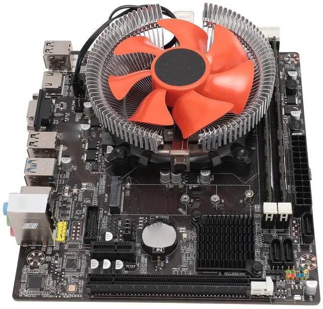 Alt view image 5 of 5 - B75 Motherboard CPU Set, Motherboard CPU Combo with Cooling Fan, I5-3470 CPU, DDR3 Channel, LGA 1155, PCI E M.2 NVME/NGFF, SATA, USB 2.0/3.0, RJ45, VGA & , 3 Phase Power