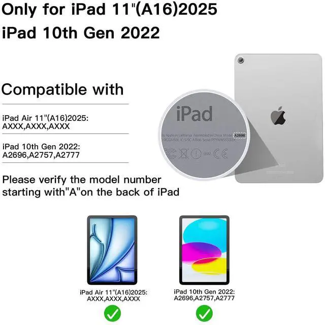 Alt view image 2 of 5 - RAYMCRAFT for iPad 10th Generation Case with Keyboard, Magic-Style Keyboard Stand, Springy Backlit Keys, Stain-Resistant Surface, Multi-Touch Trackpad, for iPad 10th Gen 10.9" 2022,Black