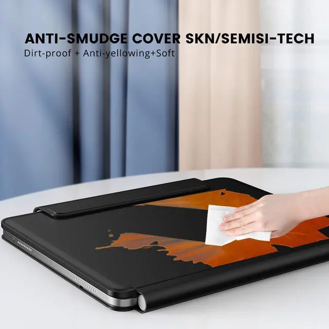 Alt view image 3 of 5 - RAYMCRAFT for iPad 10th Generation Case with Keyboard, Magic-Style Keyboard Stand, Springy Backlit Keys, Stain-Resistant Surface, Multi-Touch Trackpad, for iPad 10th Gen 10.9" 2022,Black