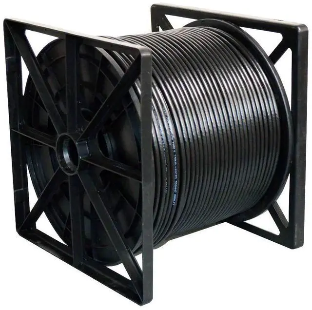 Alt view image 3 of 5 - Dripstone 1000ft CAT6 Outdoor Direct Burial Solid Cable 23AWG Waterproof Wire HDPE Insulated Polyethylene (PE) for Indoor/Outdoor Installations, Black
