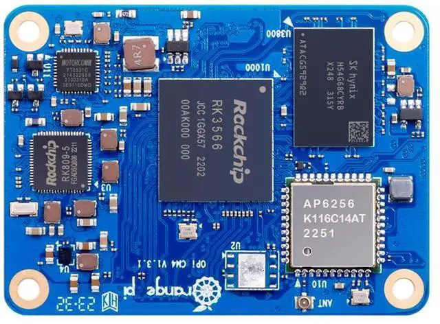 Main image of Orange Pi CM4 8G64GB RK3566 Quad Core 64 Bit Single Board Computer, Compute Module 4 with 64GB eMMC 1.8 GHz Frequency Wi-Fi & Bluetooth 5.0 Integrated RKNN NPU AI Accelerator (CM4 8G64G)