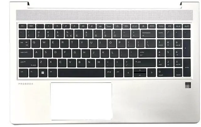 Main image of Wzqrps New Replacement for HP Probook 450 G10 455 G10 Laptop Upper Case Palmrest Backlit Keyboard Assembly Part N43874-001 N43875-001 4BX8TTATP80 Silver (Probook 450 455 G10 Backlit Keyboard)