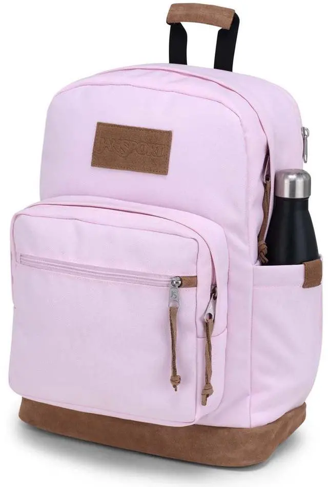 Alt view image 3 of 5 - JanSport Right Pack Premium Backpack - Durable Daypack with Padded 15" Laptop Sleeve, Spacious Main Compartment & Integrated Water Bottle Pocket, Pink Ice