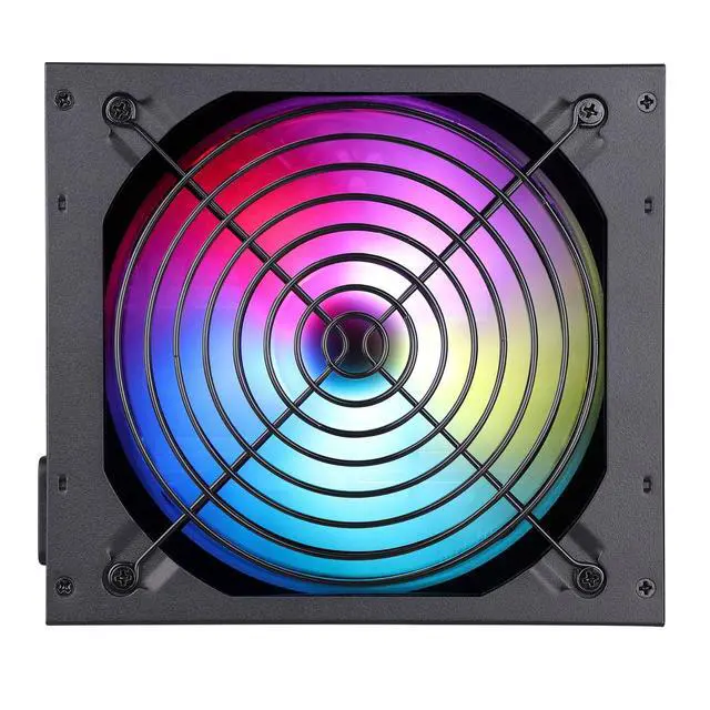 Alt view image 2 of 5 - 1250W Power Supply PCIE 5.0 ARGB Gaming PSU Standard ATX Form Factor Non Modular Full Voltage 100-240V Active PFC with 20+4Pin for Desktop PC Server