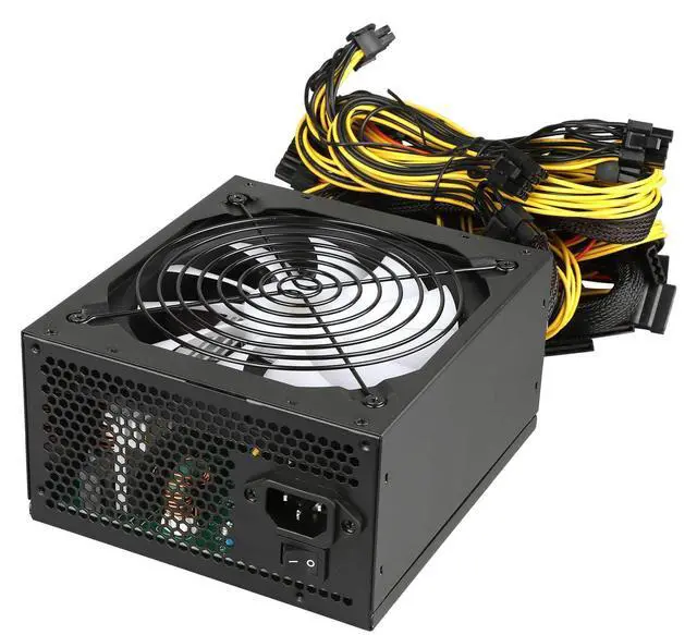 Alt view image 3 of 5 - 1250W Power Supply PCIE 5.0 ARGB Gaming PSU Standard ATX Form Factor Non Modular Full Voltage 100-240V Active PFC with 20+4Pin for Desktop PC Server