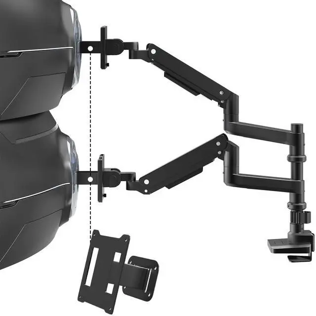 Main image of Bundle 17-49 inch Heavy Duty Dual Monitor Arm and VESA dapter Plate Bracket