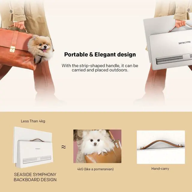 Alt view image 3 of 5 - Skyworth 24-Inch Portable Smart 3-Hour Battery Life 24P100 Companion Series 1080P FHD Smart Google TV, Matte Screen, HDR10, Dolby Audio, LED, Bluetooth, Chromecast and Google Assistant
