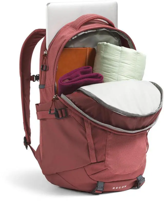 Alt view image 5 of 5 - THE NORTH FACE Women's Recon Everyday Laptop Backpack - PFAS Free, Canyon Dust Dark Heather, One Size