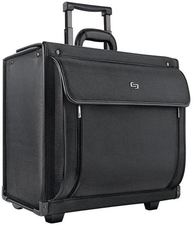 Main image of Solo Classic Collection 16 Inch Laptop Rolling Catalog Case, Black (PV78-4)