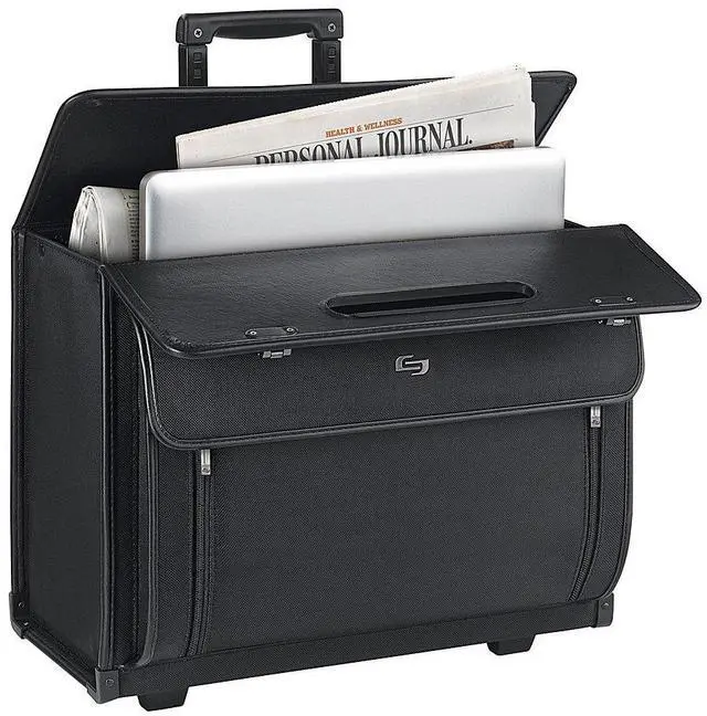 Alt view image 2 of 5 - Solo Classic Collection 16 Inch Laptop Rolling Catalog Case, Black (PV78-4)