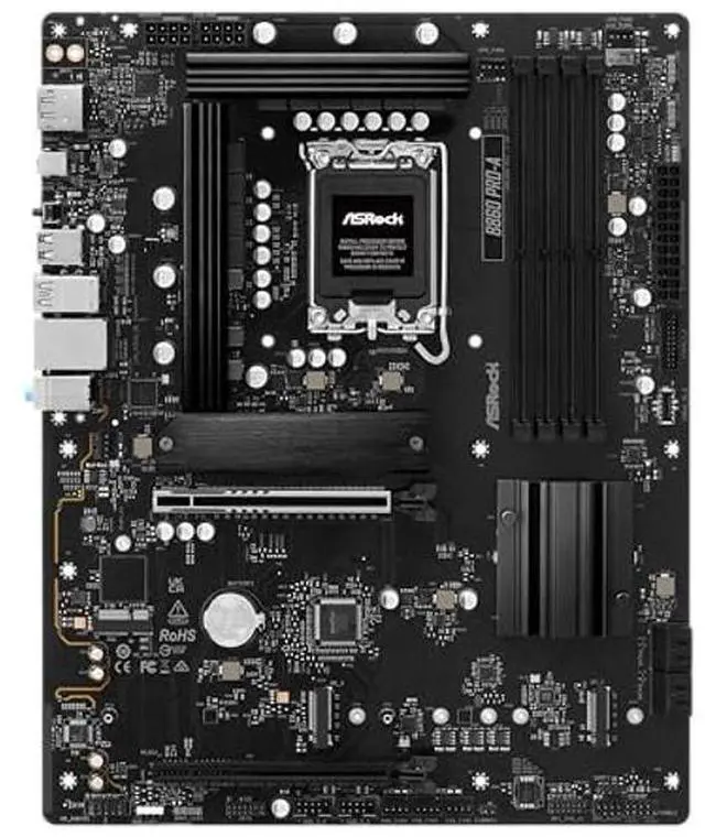 Alt view image 2 of 5 - ASRock B860 Pro A Intel Core Ultra DDR5 8666 MHz 256GB M.2 LGA1851 ATX Motherboard BIOS Flashback SATA3 6.0 Gb/s PCIe 5.0