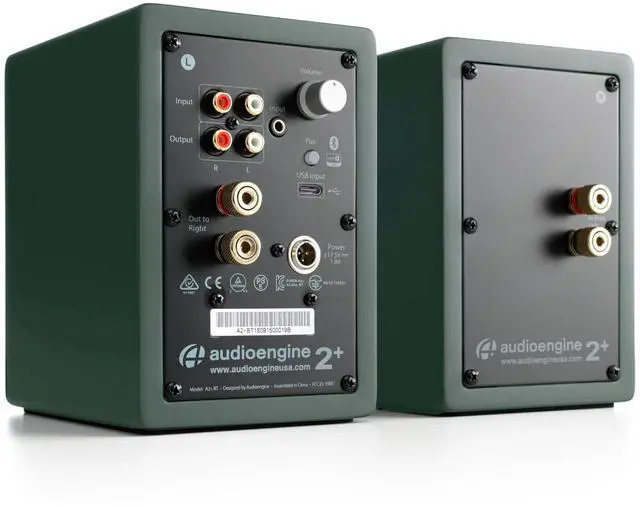 Alt view image 2 of 5 - Audioengine A2+ Desktop 24 Bit Limited Edition Wireless Bluetooth Desktop Speakers - 60W Computer Speakers for Music and Gaming