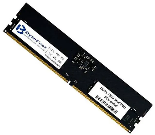 Main image of ByteFest 48GB DDR5 RAM 5600MHz PC5-44800 CL46 UDIMM 1.1V 288 Pin Compatible Desktop Computer Upgrade Memory Module RAM