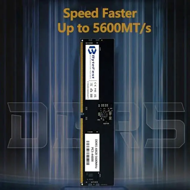 Alt view image 5 of 5 - ByteFest 48GB DDR5 RAM 5600MHz PC5-44800 CL46 UDIMM 1.1V 288 Pin Compatible Desktop Computer Upgrade Memory Module RAM