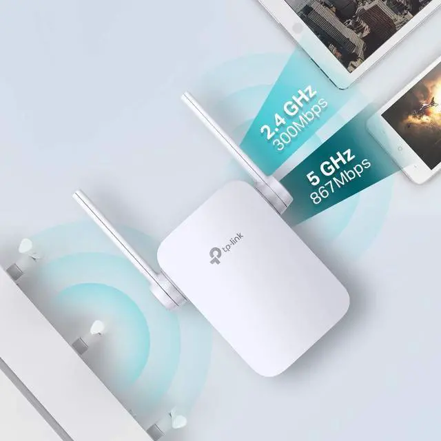 Alt view image 2 of 5 - TP-Link RE305 v1. 0, AC1200 Wi-Fi Range Extender