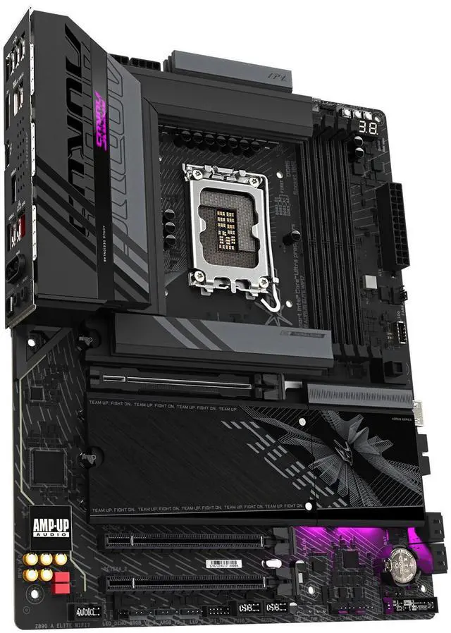 Alt view image 3 of 4 - GIGABYTE Z890 AORUS Elite WIFI7 Intel Core Ultra (Series 2) LGA 1851 Motherboard, ATX, DDR5, 4X M.2, PCIe 5.0, Thunderbolt 4, WIFI7, 2.5GbE LAN, EZ-Latch
