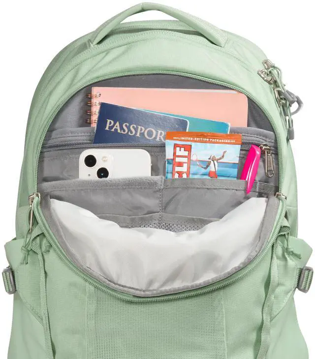 Alt view image 4 of 5 - THE NORTH FACE Women's Recon Everyday Laptop Backpack - PFAS Free, Misty Sage Dark Heather/Meld Grey-NPF, One Size
