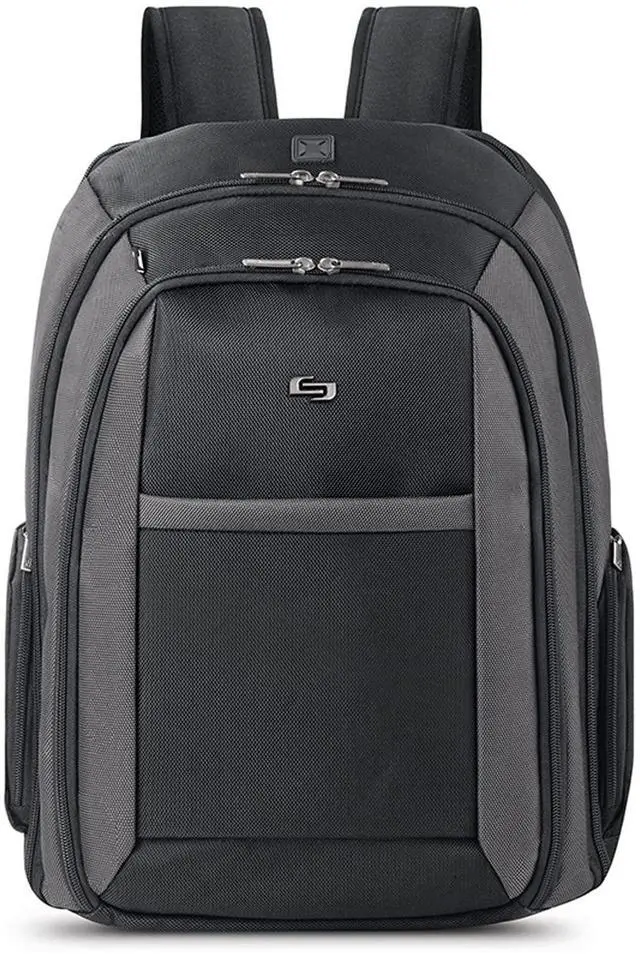 Main image of Solo New York Metropolitan 16 Inch Laptop Backpack with Removable Sleeve, Black/Grey