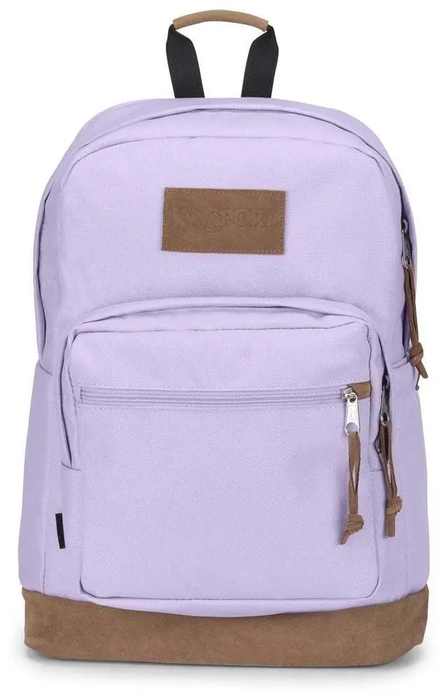 Main image of JanSport Right Pack Premium Backpack - Durable Daypack with Padded 15" Laptop Sleeve, Spacious Main Compartment & Integrated Water Bottle Pocket, Pastel Lilac