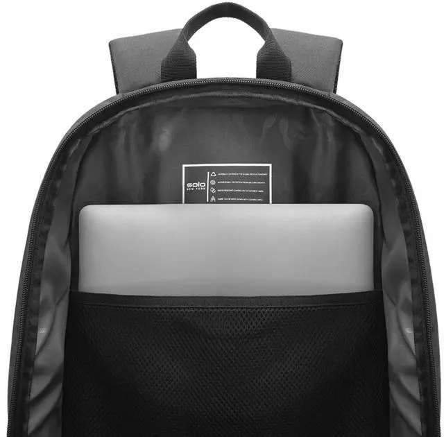 Alt view image 4 of 5 - Solo New York Bleeker Rolling Backpack, Black - Made from Recycled Materials, Fits up to 15.6" Laptop