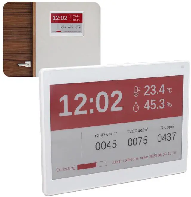 Alt view image 2 of 5 - 7.5inch E Paper Display, Cordless Bluetooth EInk Screen 3 Color, Edit by APP, Built in 4000mAh Battery, E Ink Display Suitable for Offices Libraries Warehouses Supermarkets