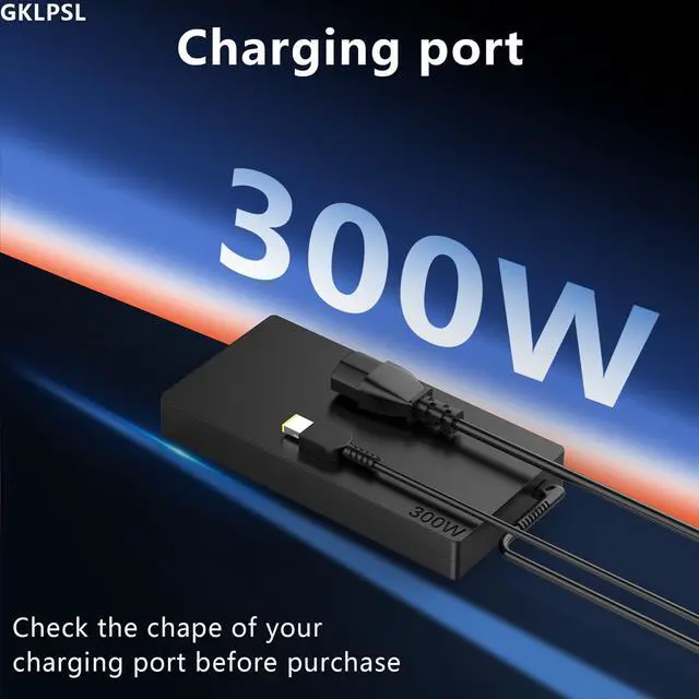 Alt view image 2 of 5 - GKLSPL 300W Slim Tip Laptop Charger Compatible with Lenovo Legion 7 7i 5i 5 5 pro Laptop R7000P R9000P R9000K Y9000K Y9000X DL300SDC3A GX21F23045 SA10R16956 5A10W86289 Gaming Laptop Power Adapter