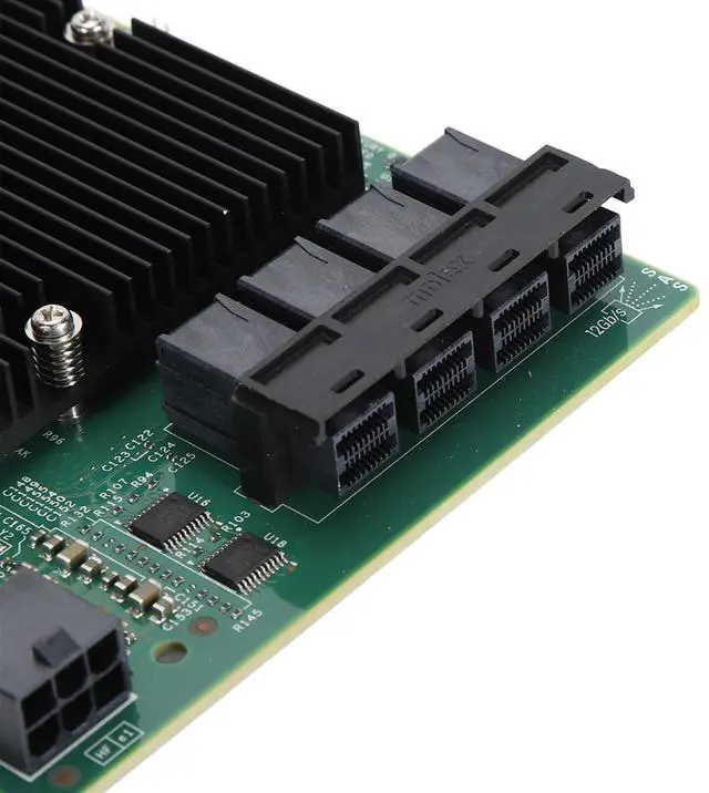 Alt view image 4 of 5 - LSI HBA Raid Controllers, LSI SAS 9300 16I HBA Card 12Gbps 16 SATA SAS Port HBA Controller Card for for Linux for VMware for Freebsd