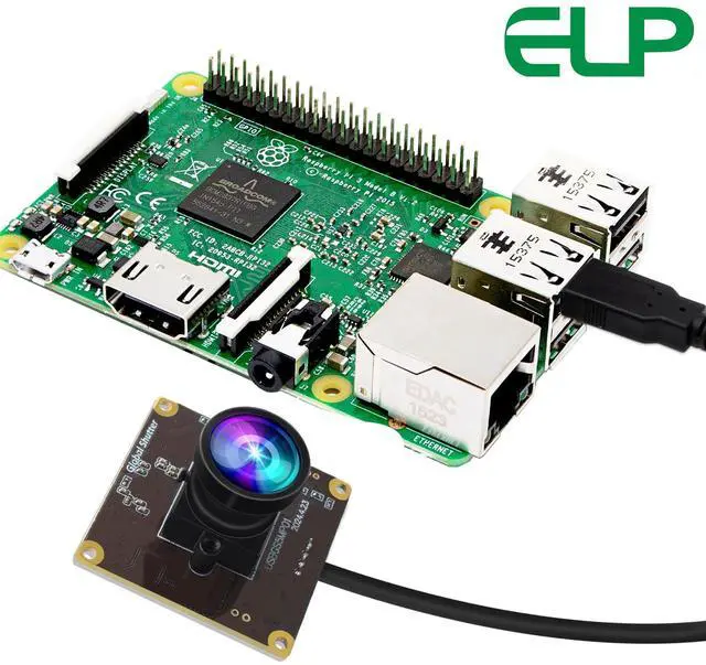 Alt view image 3 of 5 - ELP 5MP Global Shutter 50fps USB Camera - Wide Angle Webcam for Live Streaming (100 No Distortion Lens)