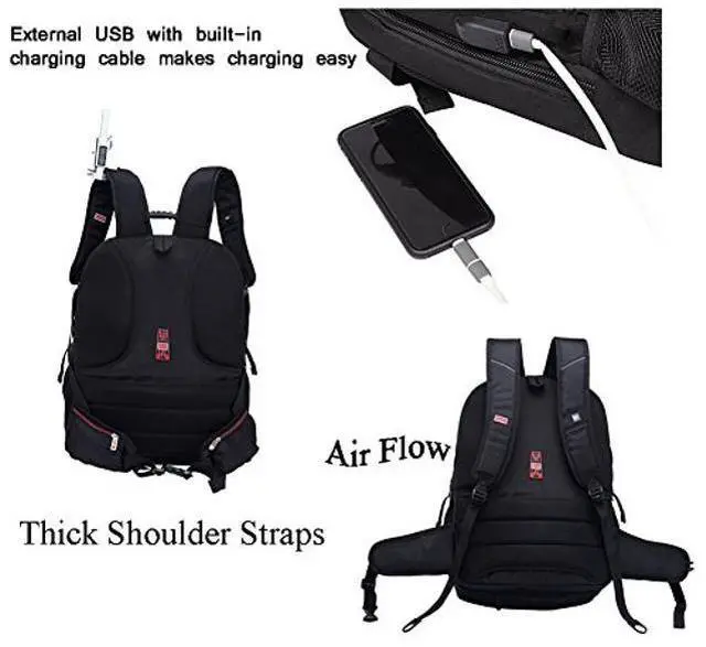 Alt view image 5 of 5 - FREEBIZ 55L 21 Inch High Laptop Backpack fits under 19 Inch Gaming Computer Notebook Macbook for Men (18.4 inch)