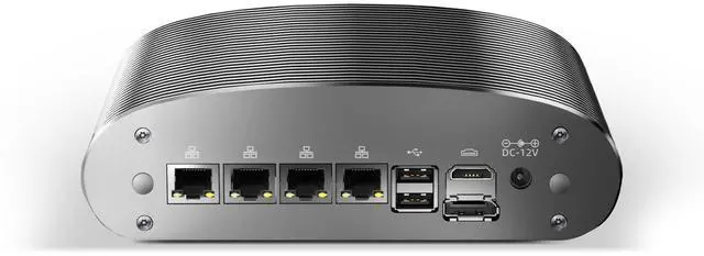 Main image of goodtico Fanless Mini PC N100(4C/4T, 3.4GHz) Micro Firewall Appliance, 4 x 2.5GbE i226V LAN 8GB RAM 256GB SSD, Silent Industrial Desktop Computer, Home Network Pfsense Router Support AES-NI/HD/COM