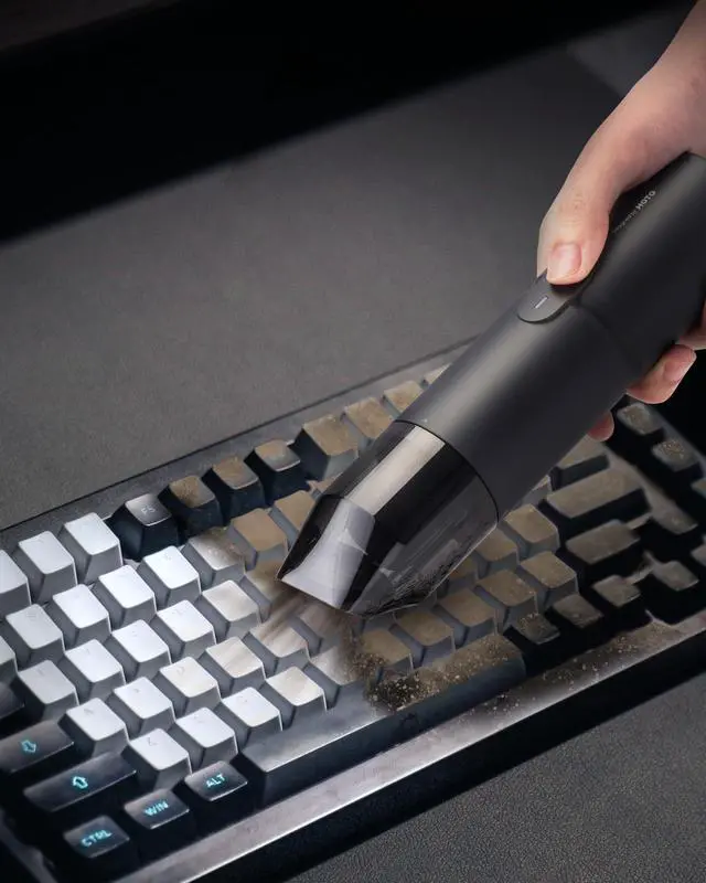 Alt view image 2 of 5 - HOTO Handheld Vacuum Cleaner Cordless, Desk Vacuum Cleaner Compressed Electric Air Duster 15000Pa Suction, 4-in-1 Portable Vortex Vacuum Dust Buster Air Blower for Computer, Keyboard