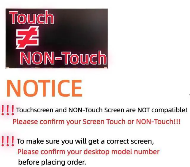 Alt view image 2 of 2 - Krenew 23.8" Screen Replacement LCD LED Display 1920x1080 Full HD MV238FHM-N20 or Other Compatible Model (for Non-Touchscreen Computer)