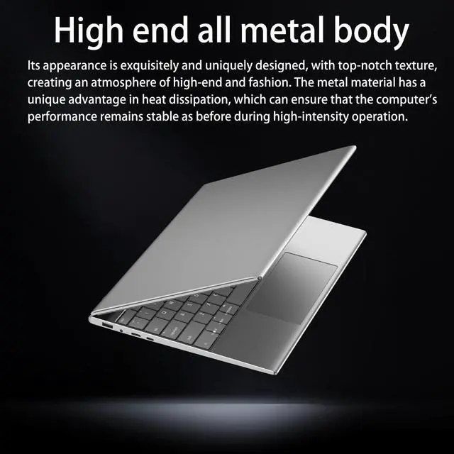 Alt view image 5 of 5 - Morostron Laptop Touch Screen 13.5 Inch Notebook Computer, 16GB RAM 512GB SSD, Celeron N95 Quad Core, 3000 * 2000 IPS Screen, Backlit Keyboard (1359-N95-16G+512GB)