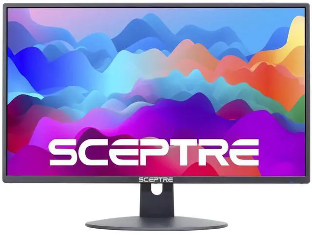 Main image of Sceptre 24 Inch 75Hz 1080p LED Monitor with Build-in Speakers HDMI VGA Ports, New Black 2019 (E248W-1920)