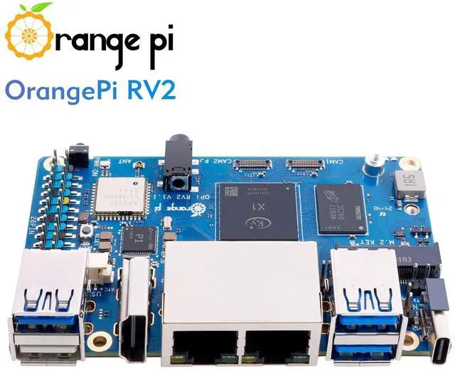 Alt view image 5 of 5 - Orange Pi RV2 4GB RAM LPDDR4X RISC V 8 Core 2Tops Al Arithmetic Power Development Board, Wi-Fi 5+BT 5 with BLE Support Single Board Computer Run Ubuntu24.04 (4GB+Supply)