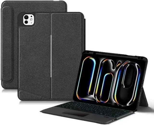 Main image of Magnetic Keyboard Case for iPad 9th 8th 7th Generation 10.2''/Air 3/Pro 10.5", Detachable Keyboard with Backlit, Adjustable Stand