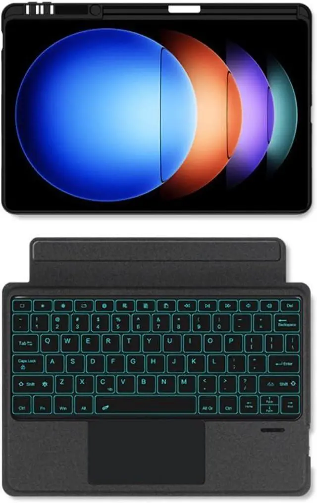 Alt view image 3 of 5 - Magnetic Keyboard Case for iPad 9th 8th 7th Generation 10.2''/Air 3/Pro 10.5", Detachable Keyboard with Backlit, Adjustable Stand