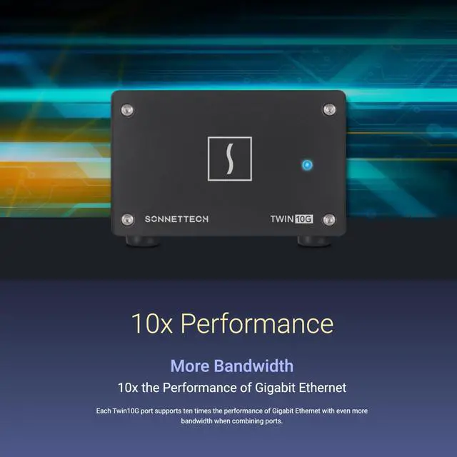 Alt view image 3 of 5 - Sonnet Twin10G SFP28 Thunderbolt Adapter