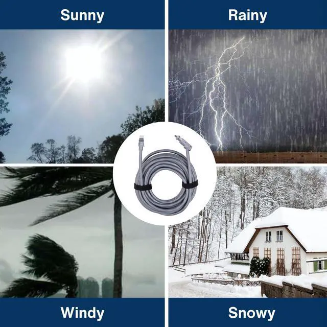 Alt view image 5 of 5 - Steinwhale Cable for Starlink High Performance 10M/33FT, Waterproof Connectors, Compatible with Starlink High Performance Antenna and Power Supply, Durable & Reliable for Commercial & Industrial Use