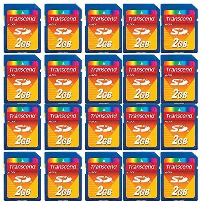 Main image of 20 Pack Transcend Secure Digital 2 GB 2gb SD Memory Card