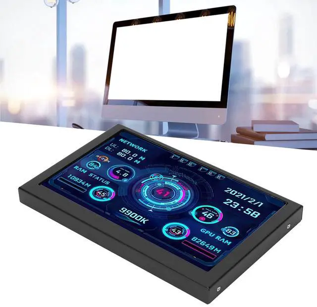 Alt view image 4 of 5 - Yosoo Health Gear IPS Monitor, PC CPU Data Monitor, 5 Inch Computer Temp Monitor PC CPU GPU RAM Data Monitor for AIDA64 Temperature Display