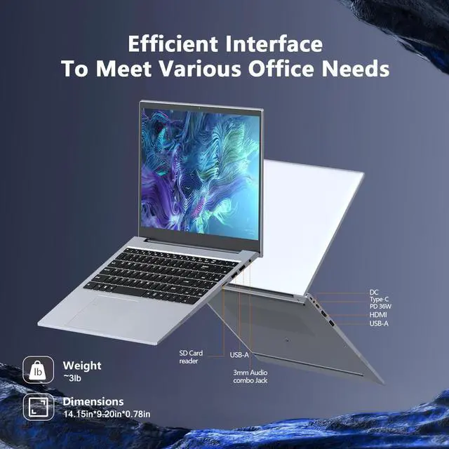 Alt view image 5 of 5 - Gaming laptop,Laptop,12GB DDR4 NVMe 512GB SSD,Core i3-1000NG4 2 Cores 4 Threads (Up to 3.2GHz) Processor,15.6" FHD Display 1920X1080 IPS 180deg Vieing Angle,Aluminum Body,With WiFi/BT,Backlit Keyboard