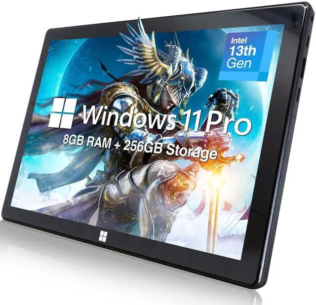 Main image of Fusion5 10.1" Windows 11 Professional Tablet PC - Intel 13th Gen - Full HD Windows Tablet Computer - 8GB RAM, 256GB SSD Storage, Quad-Core CPU, 10 Inch, USB 3.0, Micro HDMI, Expandable Storage