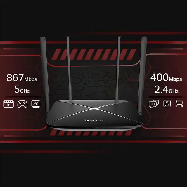 Alt view image 4 of 5 - Router Extensor Mercusys WiFi AC12G Banda Dual Gigabit