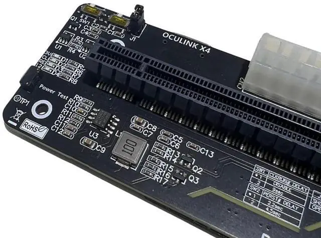 Alt view image 2 of 5 - JMT M.2 M-Key to PCIE 4.0X4 External Graphics Card Stand Bracket Compatible with Oculink/M.2 NVMe Laptop eGPU?GDP Handhelds (Dock-OC4+ACB1)