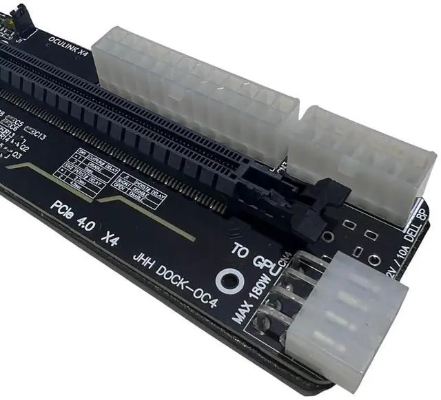 Alt view image 5 of 5 - JMT M.2 M-Key to PCIE 4.0X4 External Graphics Card Stand Bracket Compatible with Oculink/M.2 NVMe Laptop eGPU?GDP Handhelds (Dock-OC4+ACB1)